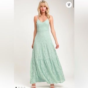 Lulus Lace Tiered Maxi Dress